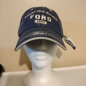 Vintage Ford Trucker Hat Denim Adjustable Hat Nwt